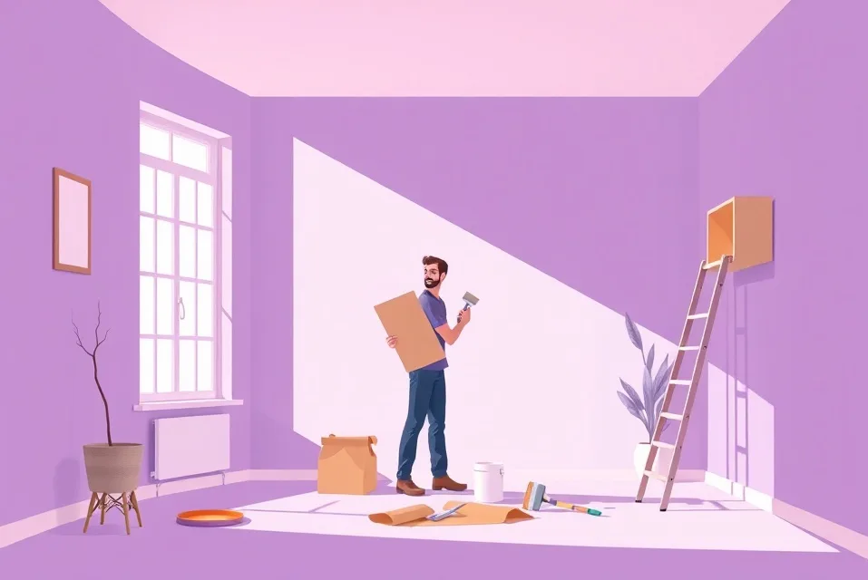 Intérieur rénové après travaux de peinture à Béziers