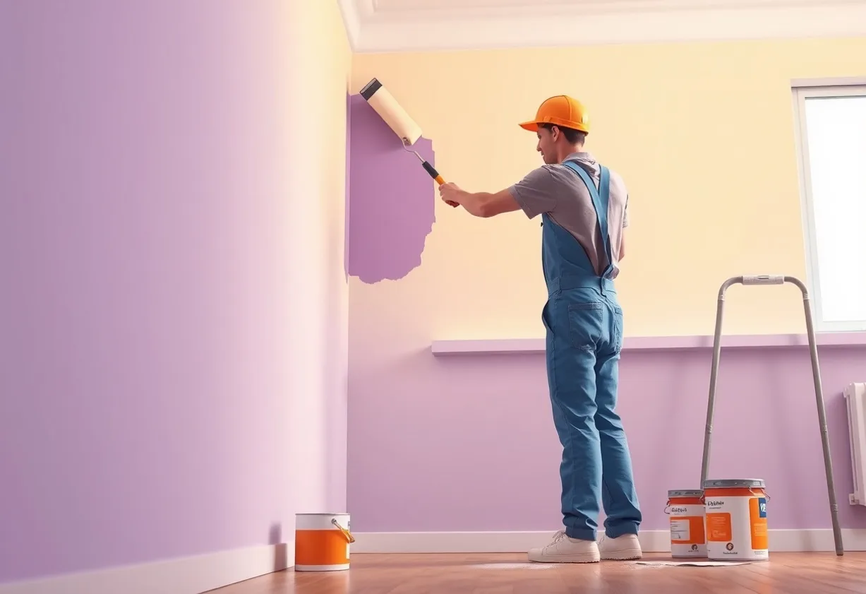 Peintre Béziers 34500 en intervention sur un chantier
